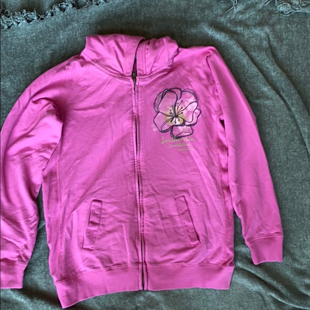 Smithsonian cherry blossom zipup hoodie. Worn once